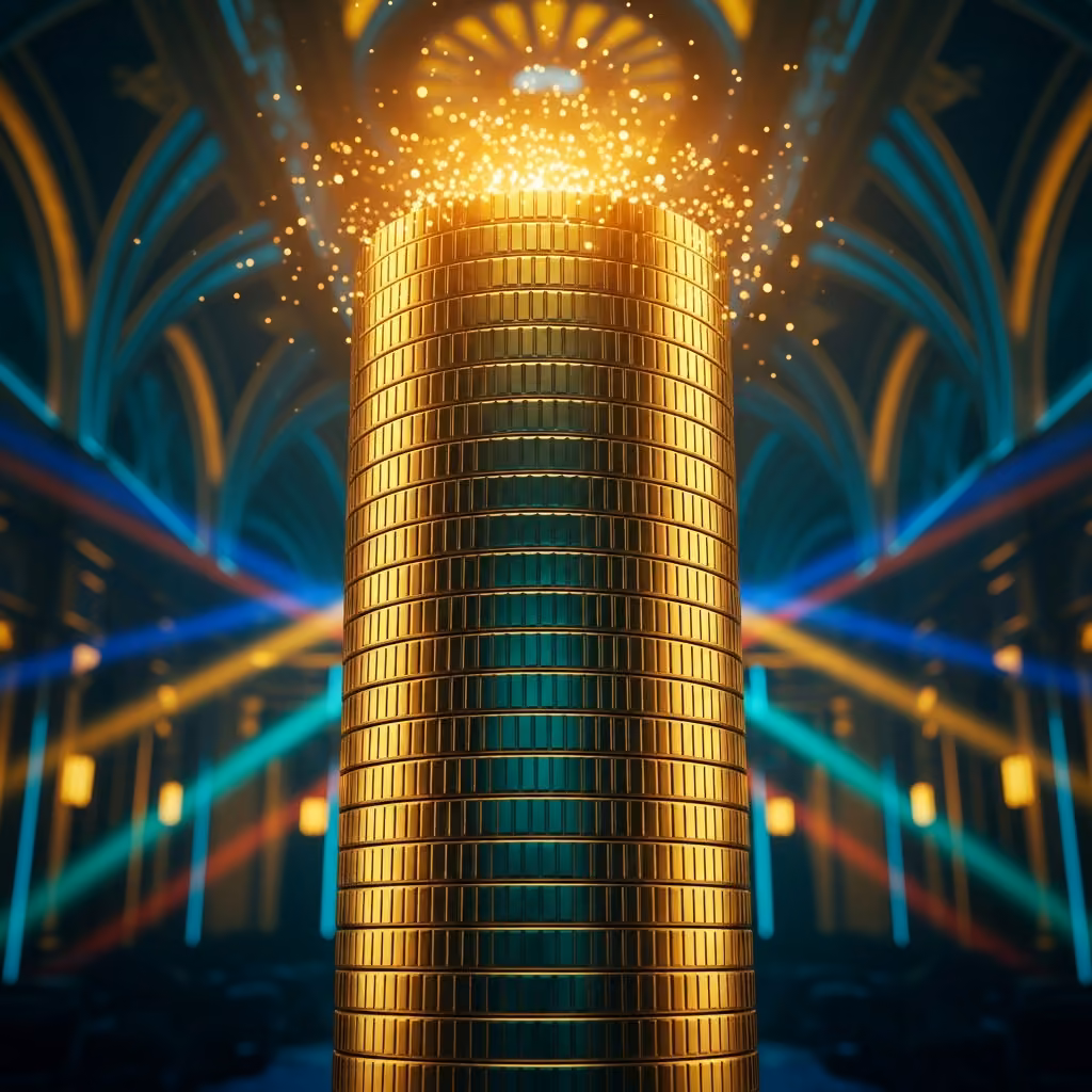 bright casino lobby with slot machines and neon lights
